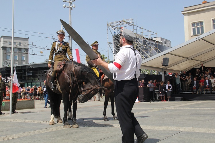 Katowice. Wjazd generała Szeptyckiego na rynek - inscenizacja historyczna