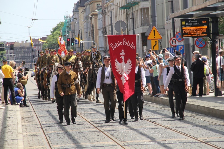 Katowice. Wjazd generała Szeptyckiego na rynek - inscenizacja historyczna