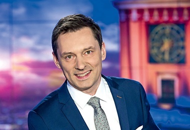 Jako prezenter telewizyjnych Wiadomości