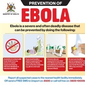 Uganda walczy z ebolą - lockdown w dwóch okręgach