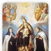 Juan Rodríguez Juárez "Matka Boża z góry Karmel ze św. Teresą i św. Janem od Krzyża" olej na płótnie, 1708 r. Narodowe Muzeum Sztuki, Meksyk