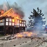 Spłonął budynek Caritas AG w Krzywym Kole