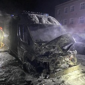 Region. Podpalono jedną z karetek, która w konwoju ze Śląska jechała na Ukrainę
