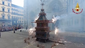 Wybuchający wóz - niezwykła wielkanocna tradycja z Florencji
