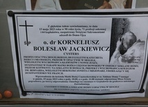 Pogrzeb o. Korneliusza Jackiewicza (1933-2023)