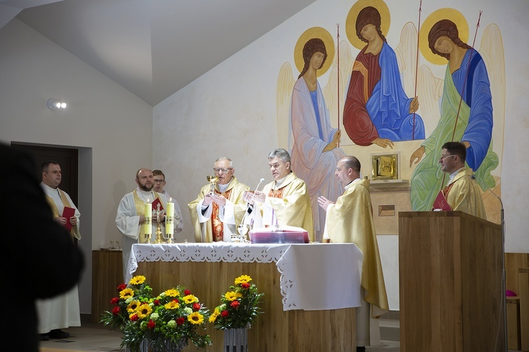 Poświęcenie kaplicy w Pleśnej