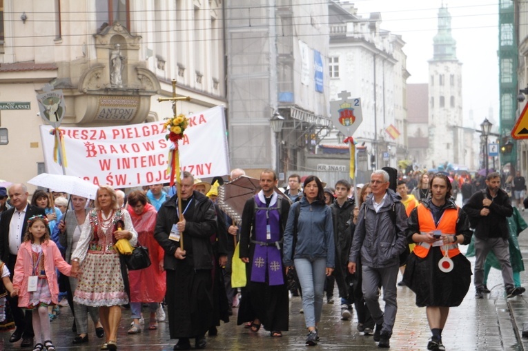 Wyjście 43. Pieszej Pielgrzymki Krakowskiej z Wawelu na Jasną Górę