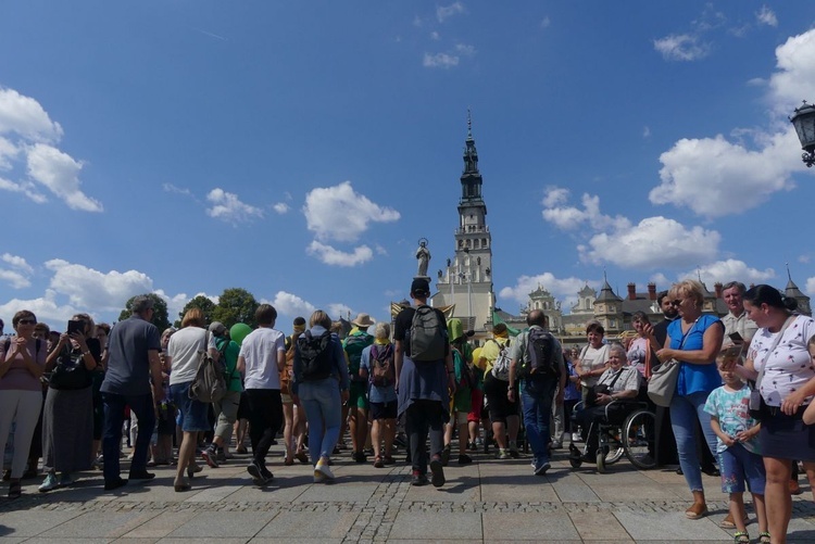 Powitanie 40. Oświęcimskiej Pieszej Pielgrzymki na Jasnej Górze - 2023