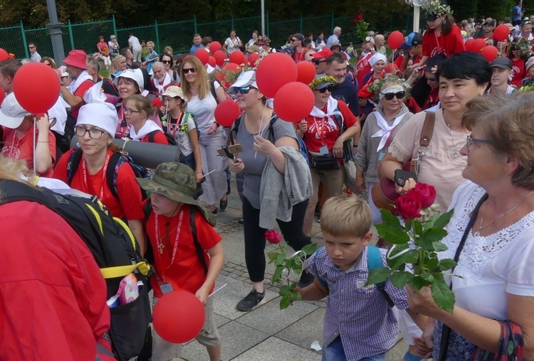 Powitanie 32. Cieszyńskiej Pieszej Pielgrzymki na Jasnej Górze - 2023