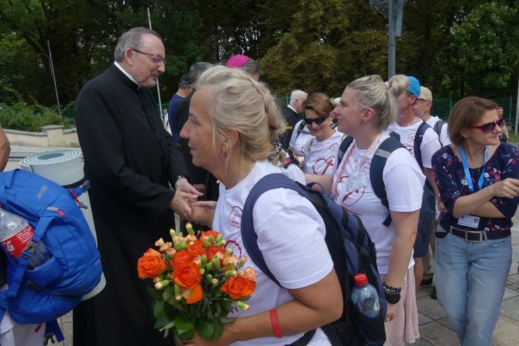 Powitanie 38. Pieszej Pielgrzymki Dekanatu Andrychowskiego na Jasnej Górze - 2023