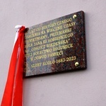 Odsłonięcie tablicy upamiętniającej odsiecz wiedeńską w Rozumicach