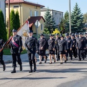 Jubileusz 110 lat był okazją do zaprezentowania ekipy strażaków.