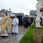 Poświęcenie nowo wybudowanego domu parafialnego w Krośnicy