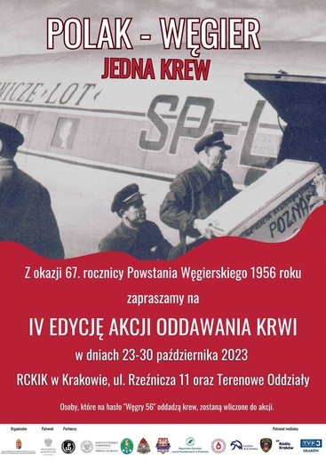 Kraków. Akcja krwiodawstwa Polak, Węgier - jedna krew 