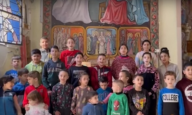 Dzieci z Gazy złożyły życzenia Papieżowi, dziękując mu za wsparcie