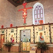 Ikonostas w cerkwi  w Górowie Iławieckim.