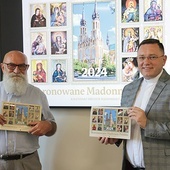 Wojciech Dąbrowski i ks. Karol Piłat, zastępca dyrektora Caritas Diecezji Radomskiej, zachęcają do włączenia się w dzieła miłosierdzia.
