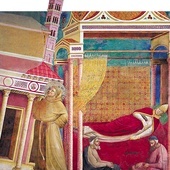 Giotto di Bondone,  „Sen papieża  Innocentego III”.