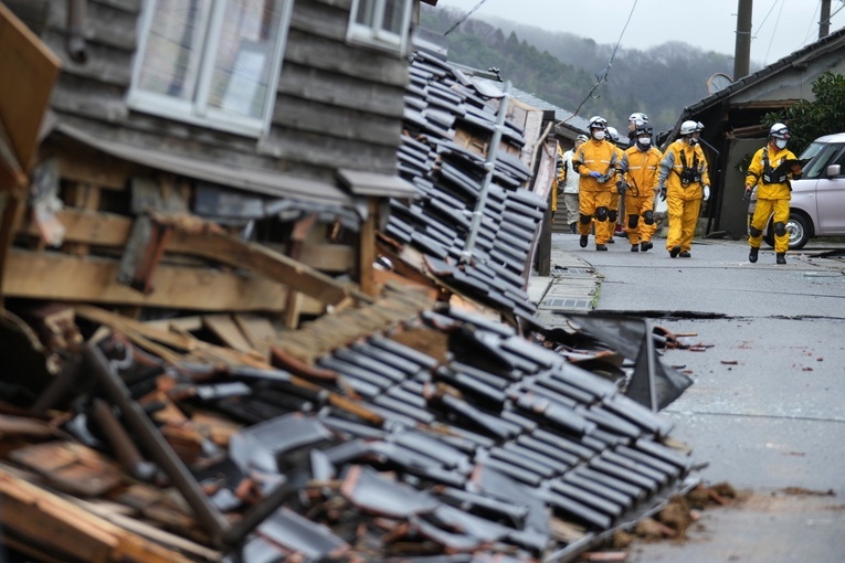 Japonia: Bilans ofiar śmiertelnych trzęsienia ziemi na półwyspie Noto wzrósł do 57