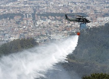 Pożary lasów wokół Bogoty, alarm prawie w całym kraju