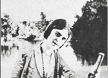 Zofia Bobińska.  Zdjęcie zrobione  nad Jordanem.