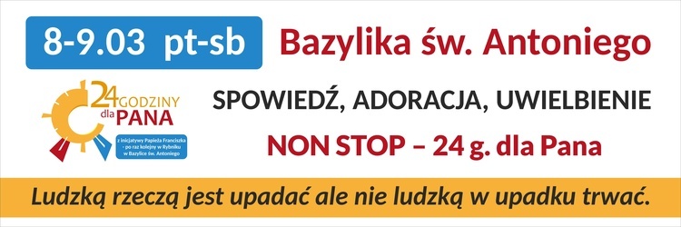 Rybnik. Adoracja Jezusa i okazja do spowiedzi non stop