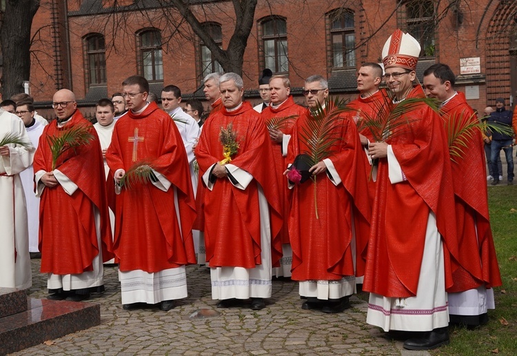 Niedziela Męki Pańskiej, zwana Niedzielą Palmową, na Ostrowie Tumskim