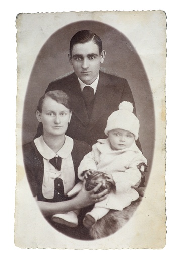 Józef Stargala z żoną Anielą i córką Teresą.