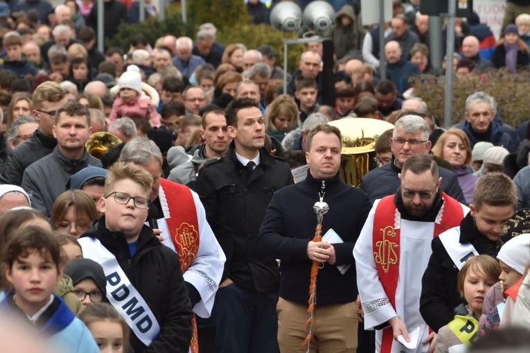 W nabożeństwie wzięli udział mieszkańcy miasta.