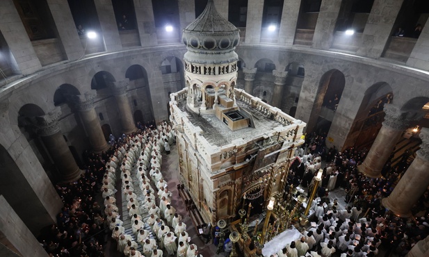 Jerozolima: rano odbyła się Msza w Bazylice Bożego Grobu; po południu będzie w Wieczerniku