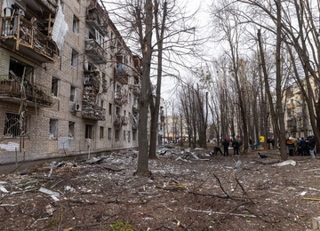 Ukraina: Rosyjski atak powietrzny trwał 9 godzin