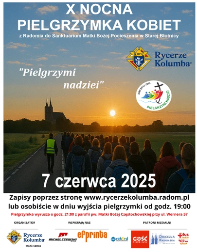 Nocne pielgrzymki kobiet i mężczyzn