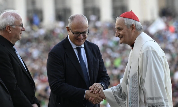 Kard Zuppi i burmistrz Rzymu, Roberto Gualtieri