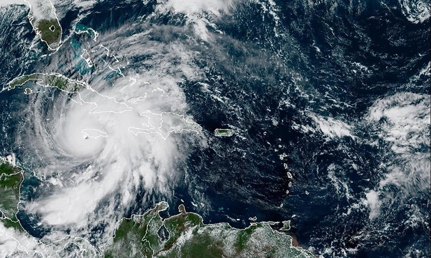Huragan widziany z kosmosu