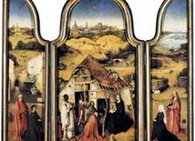 Hieronymus Bosch, Pokłon Trzech Króli, tryptyk, olej na desce