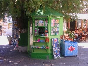 Kiosk Ruchu niebezpieczny dla dzieci