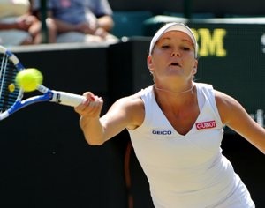 Agnieszka Radwańska w ćwierćfinale Wimbledonu.