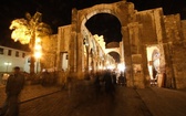 Pozostałości rzymskiej budowli w Damaszku.
