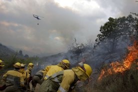 Pożar lasu w Hiszpanii
