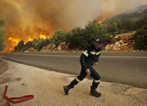 Pożary w rejonie Aten
