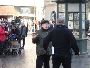 Andrzej Wajda na planie filmu "Post mortem. Opowieść katyńska."