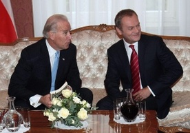 Wiceprezydent USA Joe Biden i premier Donald Tusk