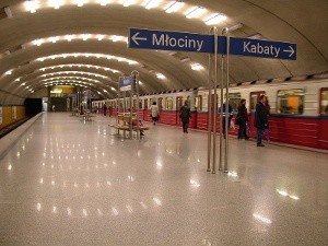 Stacja metra w Warszawie