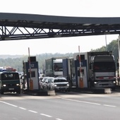 Wjazd na płatny odcinek autostrady Katowice-Karaków