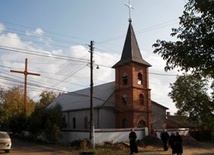 Winnica, Ukraina. Stara kaplica wybudowana za czasów sowieckich.