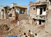 Budynki zniszczone w czasie zamachu