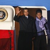 Barack Obama z żoną