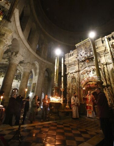 W Bazylice Grobu Pańskiego