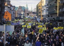 Dania: 600-700 osób zatrzymanych po demonstracji