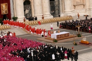 Pogrzeb Jana Pawła II w 2005 roku.